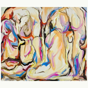 "Untitled von Ségolène de Witt, Ölgemälde aus 2024, expressiver Stil auf Leinwand, 50x60 cm, verfügbar bei Kunstohneende"